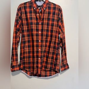 Men’s long sleeve button up shirt.